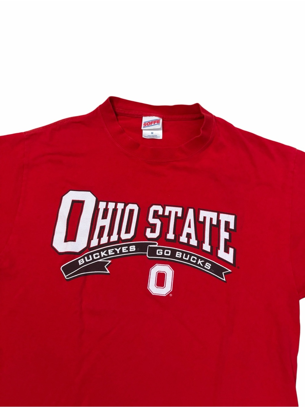 VTG SOFFE Ohio State Buckeyes College Short Sleeve Shirt Men’s Medium Red Y2K